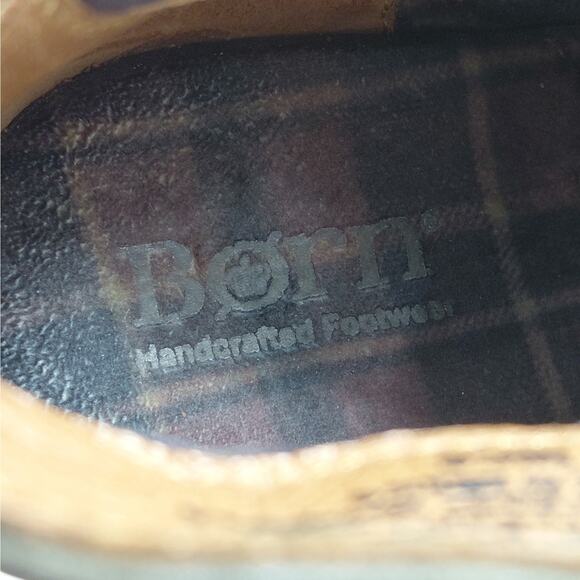 Born Womens Ankle Boots 8.5 Olive Suede Western Stacked Heel Coastal Cowgirl - Picture 8 of 11